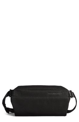 Troubadour Compact Sling Recycled Polyester Messenger Bag in Black