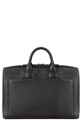 Troubadour Pathfinder Recycled Leather Briefcase in Black