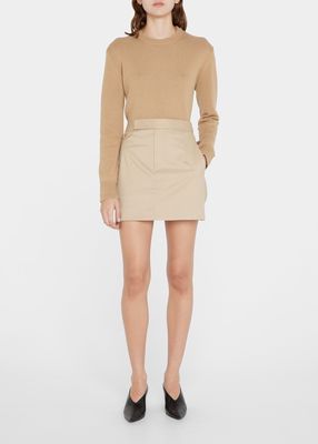 Trouser Wool-Cashmere Mini Skirt