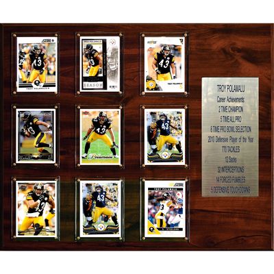 Troy Polamalu Pittsburgh Steelers 15'' x 18'' Plaque