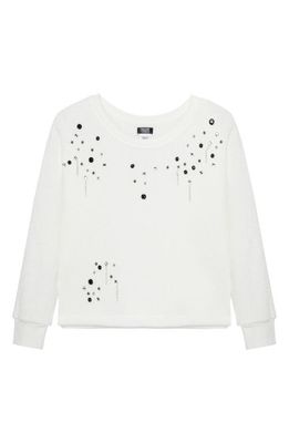 Truce Kids' Embellished Sweater in Off-White