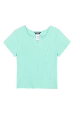 Truce Kids' Rib Cotton Top in Light Green