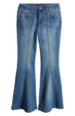 Truce Kids' Studded Flare Jeans in Denim 