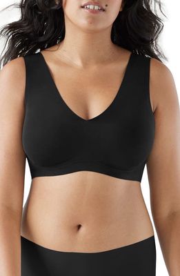 True & Co Body Lift V-Neck Bralette in Black 