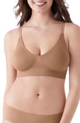 True & Co Soft Form V-Neck Bralette in Bronzed 