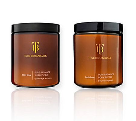 True Botanicals Pure Radiance Sugar Scrub & Body Butter Set