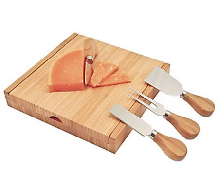 True Formaggio Bamboo Cheese Board & Tool Set