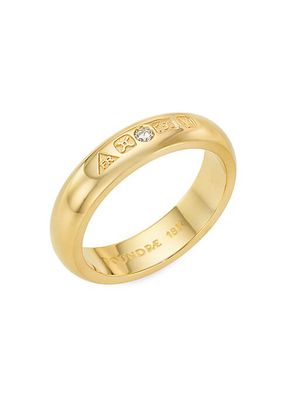 True Love 18K Yellow Gold Engravable Ring