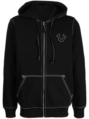 True Religion Big T zip-up hoodie - Black
