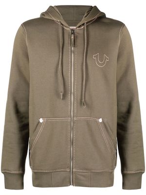True Religion Big T zip-up hoodie - Green