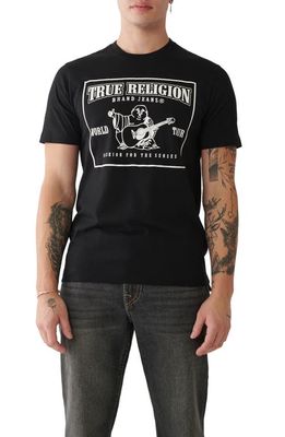 True Religion Brand Jeans Classic Buddha Graphic T-Shirt in Jet Black