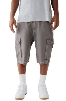 True Religion Brand Jeans Classic Cargo Shorts in Granite Gray