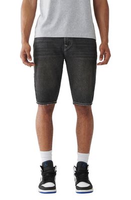 True Religion Brand Jeans Ricky Denim Shorts in Margarita Grey Wash