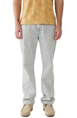 True Religion Brand Jeans Ricky Flap Super-T Straight Leg Jeans in Bleached Out Light Wash