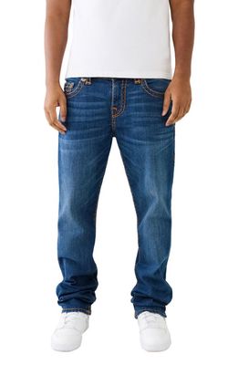 True Religion Brand Jeans Ricky Super T Straight Leg Jeans in Diver Dark 