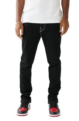 True Religion Brand Jeans Rocco Flap Skinny Jeans in Black Rinse