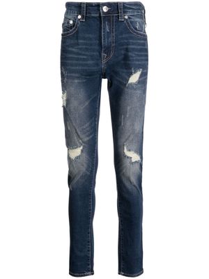 True Religion distressed-effect denim skinny-jeans - Blue