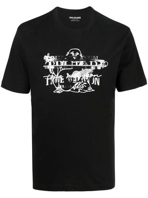 True Religion graphic logo-print T-shirt - Black