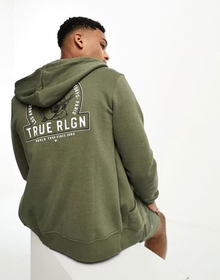 True Religion hoodie in green