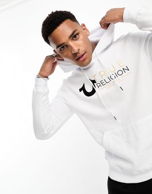 True Religion hoodie in white