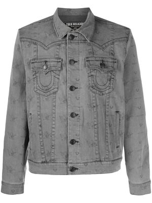 True Religion Jimmy logo-print jacket - Grey