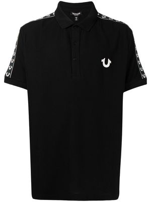 True Religion logo-detail polo shirt - Black