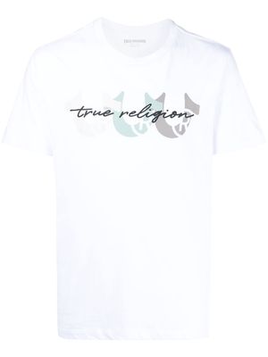 True Religion logo-print cotton T-Shirt - White