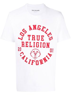True Religion logo-print short-sleeve T-shirt - White
