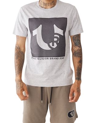 True Religion Men's Halftone TM T-Shirt in Heather Grey