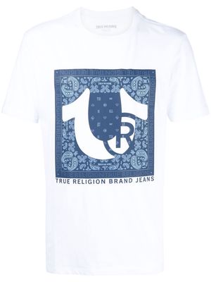 True Religion paisley-print logo T-Shirt - White