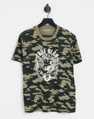True Religion printed t-shirt in green