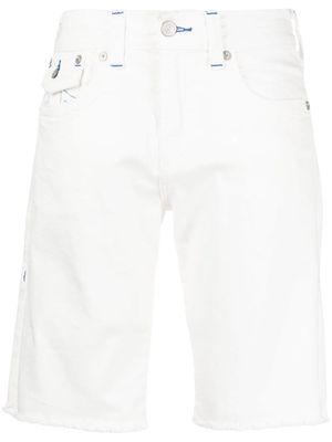 True Religion Ricky frayed-hem denim shorts - White