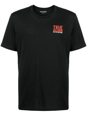 True Religion slogan-print cotton T-shirt - Black