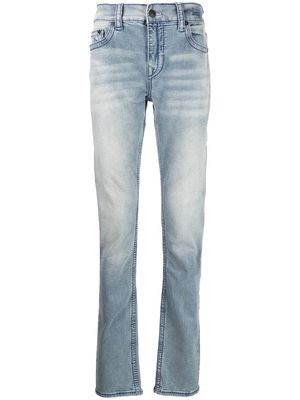 True Religion stonewashed slim-cut jeans - Blue