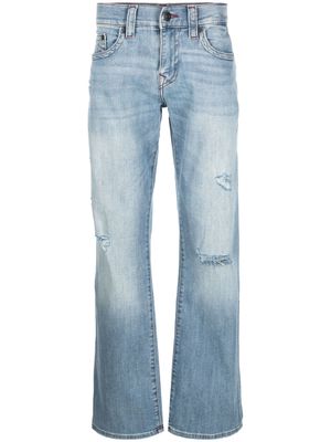 True Religion straight-leg distressed jeans - Blue