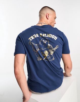 True Religion t-shirt in navy-Blue