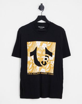 True Religion t-shirt with print in black