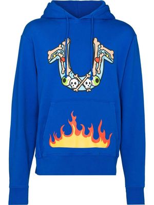True Religion x Chief Keef graphic-print hoodie - Blue