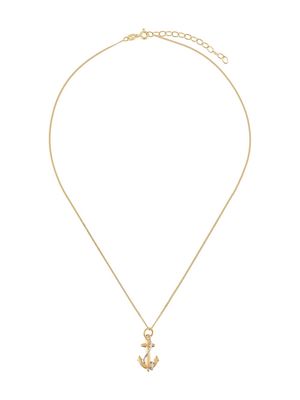 TRUE ROCKS anchor pendant necklace - Gold