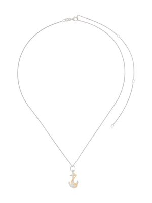 TRUE ROCKS anchor pendant necklace - Silver