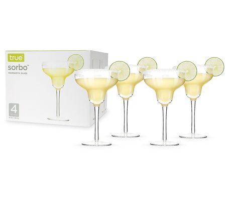 True Set of 4 Margarita Glasses