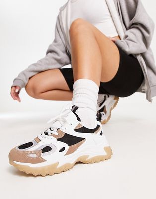 Truffle Collection chunky running sneakers-White