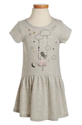 Truly Me Girl On the Swing Knit Dress in Heather Grey