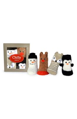 Trumpette Chilly Assorted 4-Pack Socks in Assorted Neutral