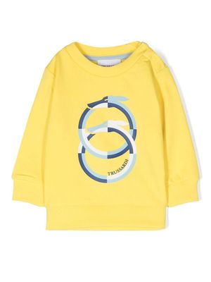 TRUSSARDI JUNIOR intarsia-knit jumper - Yellow