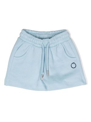 TRUSSARDI JUNIOR logo-print track shorts - Blue