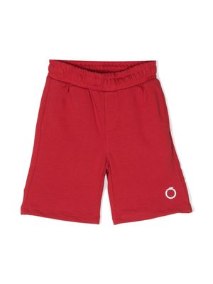 TRUSSARDI JUNIOR logo-print track shorts - Red