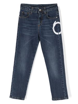TRUSSARDI JUNIOR mid-rise straight-leg jeans - Blue
