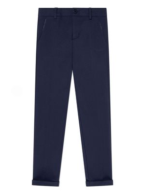 TRUSSARDI JUNIOR straight-leg trousers - Blue