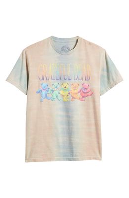 TRUST THE UNIVERSE Grateful Dead Bears Tie Dye Graphic T-Shirt